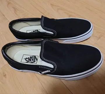 VANS 블랙 슬립온 25cm