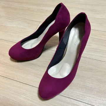 Esperanza 퍼플 스웨이드 하이힐 23.5cm