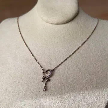 사만다 티아라 925 실버 목걸이 핑크 골드 컬러