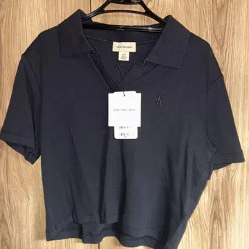 Calvin Klein Jeans 반팔 피케 셔츠 M 다크 그레이