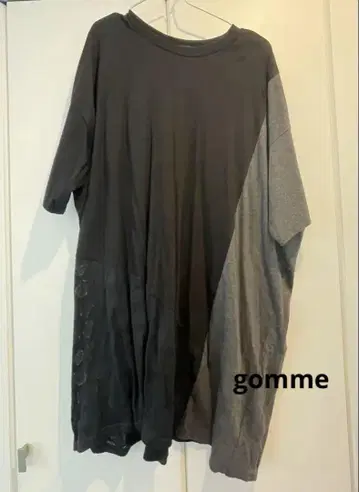 [미사용 새상품] gomme 고무 이소재 절개 원피스