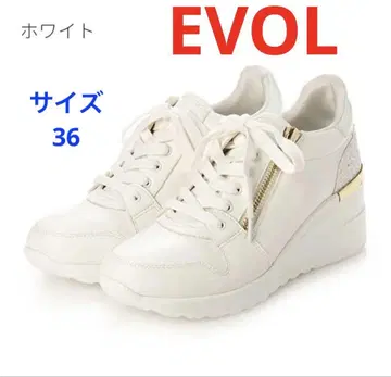 EVOL 사이드 지퍼 스타일업 스니커즈 통굽 글리터 스니커즈
