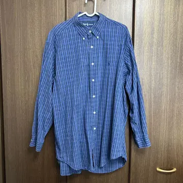 Ralph Lauren Yarmouth 긴팔 셔츠 블루 계열 체크