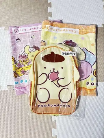 산리오 폼폼푸딩 복권 타월 보관 케이스 세트