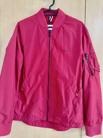 LACOSTE 레드 MA-1 자켓 US S