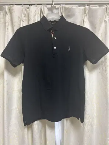 MACKINTOSH LONDON 블랙 피케 셔츠 M 사이즈