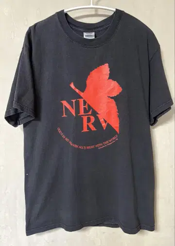 00s 에반게리온 NERV 로고 티셔츠