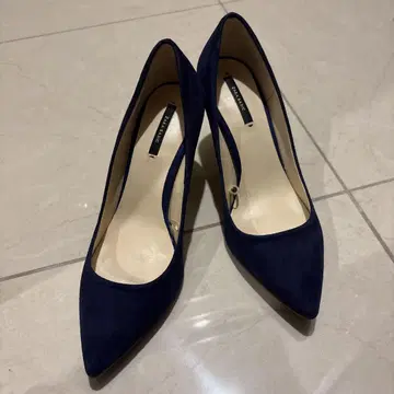 ZARA BASIC 네이비 하이힐 펌프스 파티