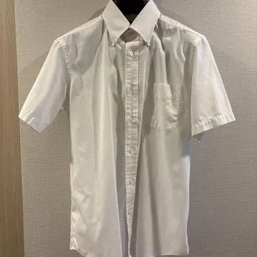 가마쿠라 셔츠 MANHATTAN TRAVELER 반팔 셔츠 화이트