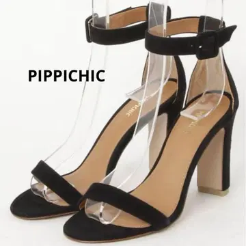 새상품급! PIPPICHIC 피피시크 샌들 35.5 블랙 스웨이드