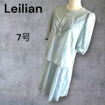 Lelian 레리안 린넨 투피스 5부 소매 스커트 셋업 7호