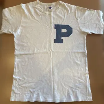 POST O'ALLS 포스트 오버올즈 칼리지 로고 P 로고 티셔츠
