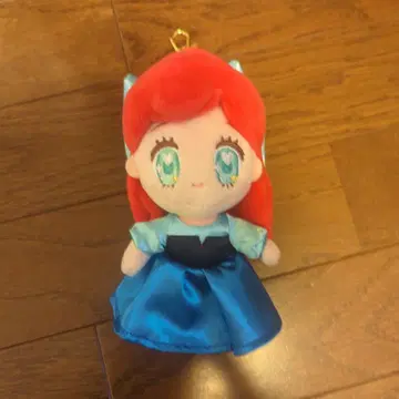 Tiny princess 디즈니 스토어 아리엘 봉제 인형 키체인