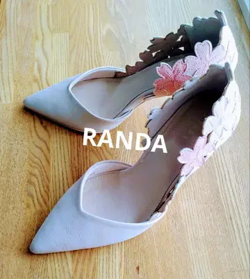 RANDA 플라워 장식 스틸레토 하이힐 22