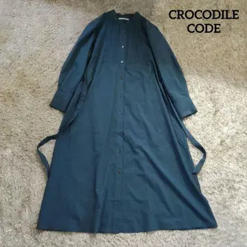 CROCODILE CODE 크로커다일 코드 핀턱 셔츠 원피스