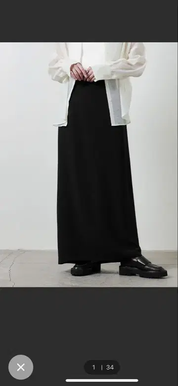 <MARW UNITED ARROWS> 하이웨스트 맥시 스커트