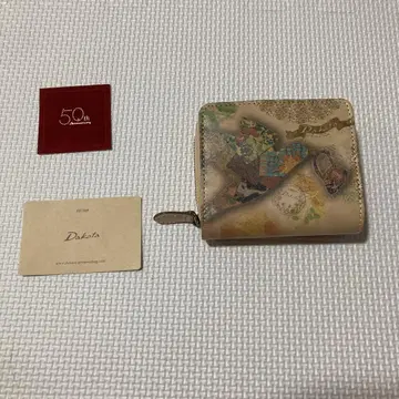 다코타 50주년 기념 천연 가죽 접이식 지갑