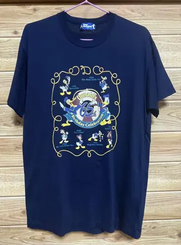 도널드 덕 65번째 생일 축하 티셔츠 TDR