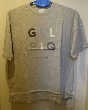 GELATO PIQUE 그레이 로고 티셔츠