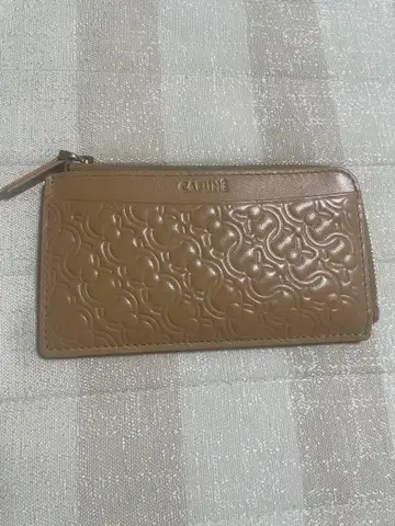 Cafune 엠보싱 카드 케이스 브라운