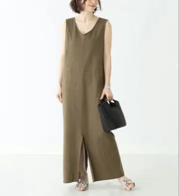 Y003 데미룩스 빔즈 롱 원피스 F 브라운 슬리브리스