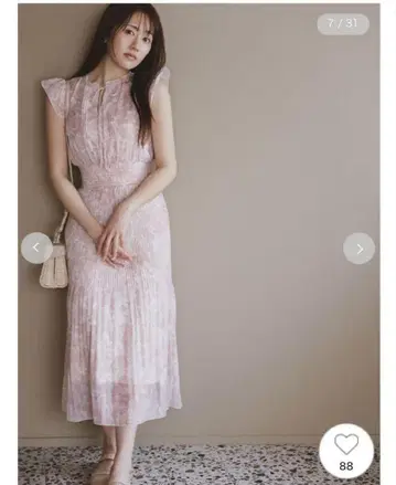 셀포드 디지털 플라워 프린트 원피스 핑크 38