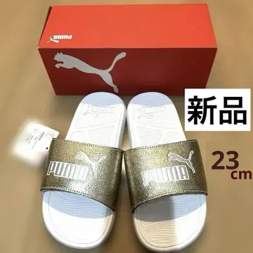 푸마 골드 비치 샌들 쿨 캣 2.0 메탈릭 샤인 23cm