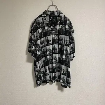 H&M the notorious B.I.G 오픈 카라 셔츠