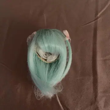 인형용 가발 4인치 화이트 그룹 수수료 롱
