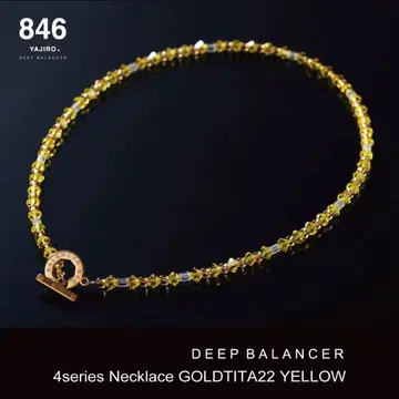 846 YAJIRO GOLDTITA 22 YELLOW 목걸이 50cm