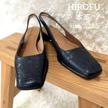 HIROFU 히로후 뮬 천연 가죽 백 스트랩 22.5cm