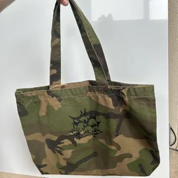 카모플라쥬 코튼 토트백