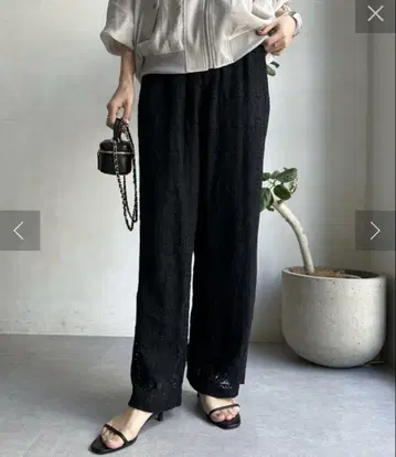 DouDou 블록 레이스 이지 팬츠