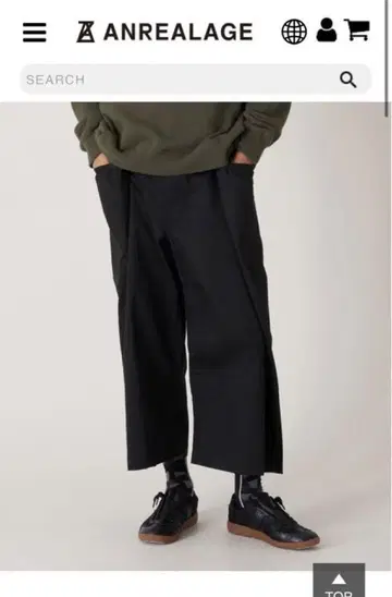 ANREALAGE wrap pants black