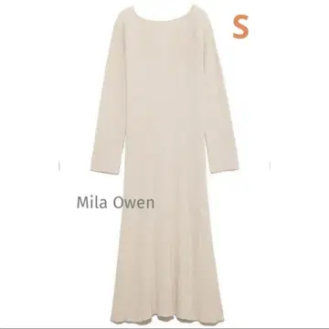 Mila Owen 보트넥 리브 니트 플레어 원피스 사이즈 0