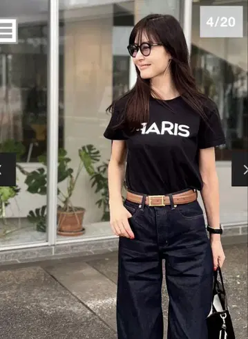 day and grede Paris 티셔츠 티셔츠 (호일 프린트 ver)