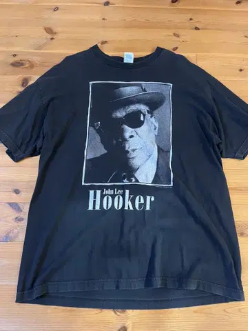 90년대 vintage John Lee Hooker 포토 프린트 티셔츠