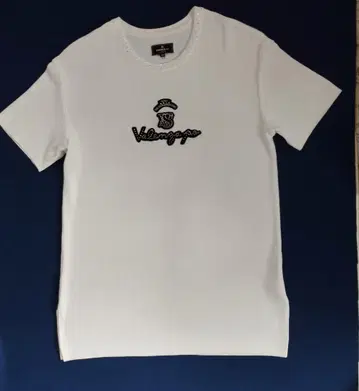 VALENZA PO 화이트 티셔츠 사이즈 40 큐빅 장식