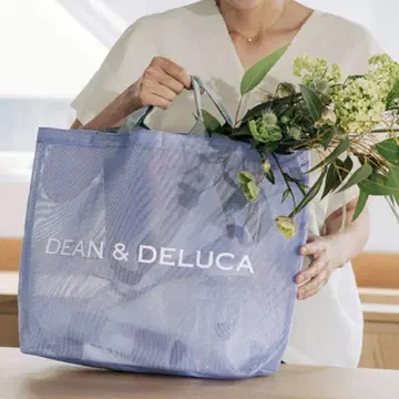 DEAN&DELUCA 메쉬 토트백 라일락 L