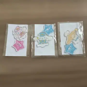 시나모롤 20주년 기념 아크릴 스탠드 3세트