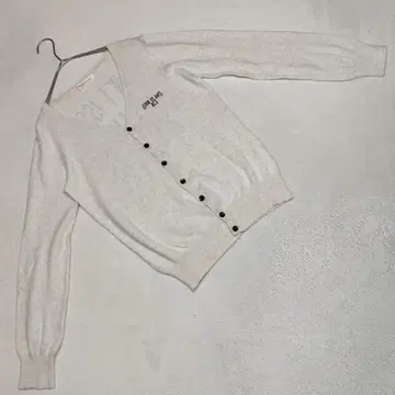 고품질 RODEO CROWNS 가디건 리브 트림 라이트 그레이 S