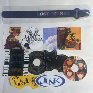 요네즈켄시 LOST CORNER 러버 밴드 JUNK 스티커 STOP GO