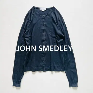 JOHN SMEDLEY 씨 아일랜드 코튼 크루넥 가디건