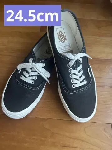 VANS 24.5cm AUTHENTIC 블랙 6