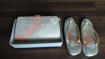 기모노 가방과 조리 세트