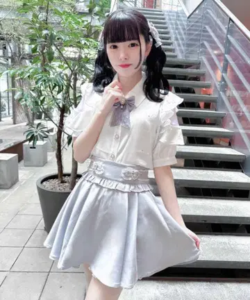 ROJITA 사이드 하트 버클 치마바지