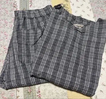 SM2 면 린넨 체크 셋업 프리 사이즈