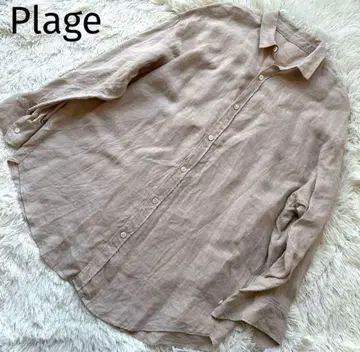 Plage Linen 20SS 볼륨 셔츠 베이지 린넨
