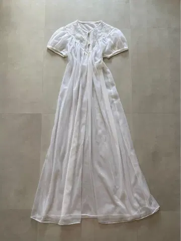 앤티크 빈티지 70s USA 레이스 프릴 원피스 드레스 흠집
