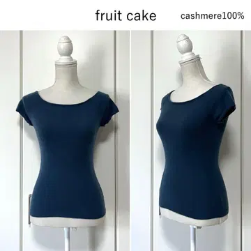 fruit cake 캐시미어 100% 반팔 니트